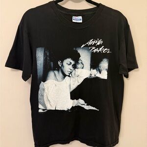 Vintage 80s 90s Anita Baker Compositions T-shirt Size L Hanes Concert Tour Band
